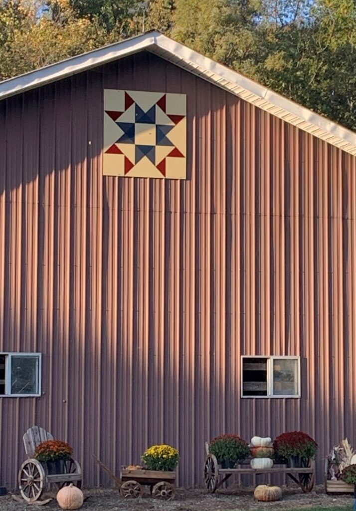 Ohio Star Variation barn quilt